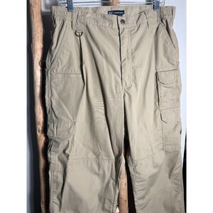 5.11 Tactical Men Taclite Pro Ripstop Khaki Cargo Utility Work Pants 36x30